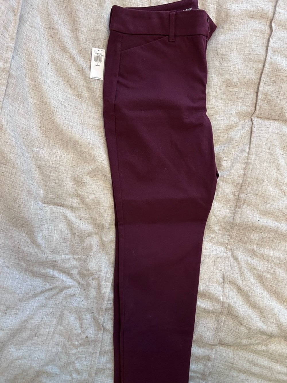 Old Navy Pixie Skinny High-Rise Pants in Deep Plum